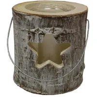House of Rustic Holzlaterne Stern Ø 21 x 26