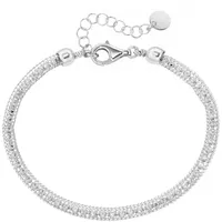 Smart Jewel Armband SMART JEWEL "effektvolle Schlauchkette, Silber 925",
