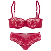 S.Oliver Set: Schalen-BH Damen rot-rose Gr.75A