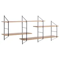 Actona Wandregal Belfast Holzoptik Braun Wildeiche