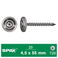 SPAX Spenglerschraube A2 4,5x55 mm + Dichtscheibe 20 mm