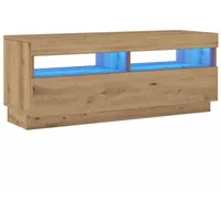 VidaXL TV-Schrank mit LED-Leuchten Artisan-Eiche 100x35x40 cm