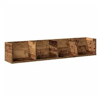 VidaXL CD-Wandregal Altholz-Optik 100x18x18 cm Holzwerkstoff