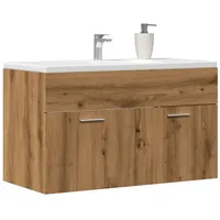 VidaXL Waschbeckenunterschrank Artisan-Eiche 90x38,5x46 Holzwerkstoff
