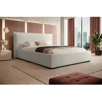 Luxusbetten24 Designer Polsterbett Namino Bouclé mit Stauraum 180x200 Beige