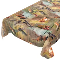ANRO Wachstuch Tischdecke abwaschbar Wachstuchtischdecke Wachstischdecke Jagt Wild Jäger