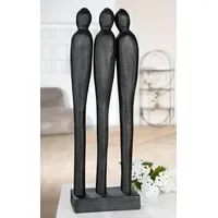 Casablanca by Gilde Skulptur 3 people, schwarz, schwarz, B:16cm