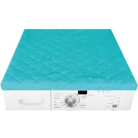 BestLivings Waschmaschinenbezug Türkis 60x60cm mit Gummizug, Trocknerbezug Waschmaschinenschonbezug in