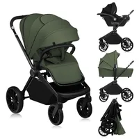 Lionelo MIKA Plus 3in1 Kombikinderwagen Green Olive