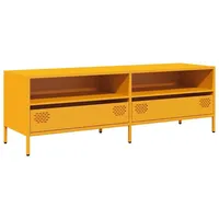 VidaXL TV-Schrank Senfgelb 135x39x43,5 cm Kaltgewalzter Stahl