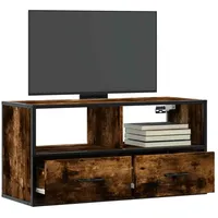 VidaXL TV-Schrank Räuchereiche 80x31x39,5 cm Holzwerkstoff und Metall