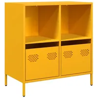 VidaXL Sideboard Senfgelb 68x39x73,5 cm Kaltgewalzter Stahl