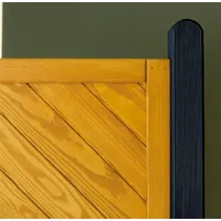 Osmo holz OSMO Pfosten - Kiefer geriffelt mit Kopfrundung-zeder-1100