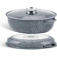 Klönberg 8L Antihaft-Backblech, BRATPFANNE, Schwanenhals, Induktion Gans Ente, mit