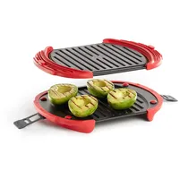 LéKué Microwave Grill XL, Mikrowellen-Grill, Rot/Schwarz