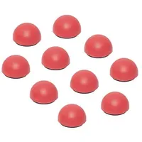 Maul Kegelmagnete rot, Kunststoff Ø 3,0 cm, 10 St.