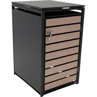 DEGAMO Mülltonnenbox 68x80x116cm für Tonnen 120 und 240 Liter,