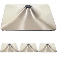 Mendler 4er-Set Fußteller Fußplatte Fuß für Barhocker Barstuhl Drehstuhl
