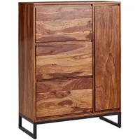 KADIMA DESIGN Kadima Design. Schuhschrank Sheesham Massivholz, Geschlossen, Stilvolles
