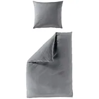 MONDO Interlock-Jersey-Bettwäsche ATIP, 155 x 220 cm - Anthrazit