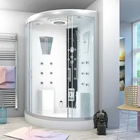 AcquaVapore Dusche Duschkabine D26-EH-EA Duschtempel Sauna 130x130 cm OHNE