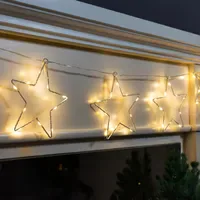 Spetebo Lichtervorhang LED 2 m Weiß