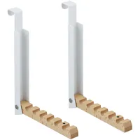 Relaxdays Türgarderobe klappbar 2x Weiß