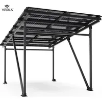 Veska Solar Carport 5,60 x 3,70 m schwarz