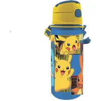 Kids Licensing Trinkflasche Alu mit Klickverschluss [600ml], Pokémon