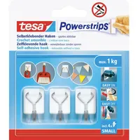 Tesa Garderobenhaken Powerstrips 3er Weiß