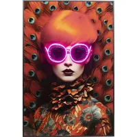 Kare DESIGN LED-Wandbild 80 x cm Fancy Red Lady