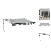 VidaXL Markise Automatisch Anthrazit und Weiß 300x250 cm