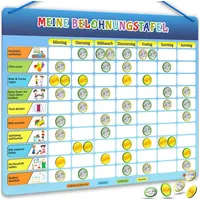 Likarto Belohnungstafel Kinder - Montessori Aufgabenplaner & Magnettafel -