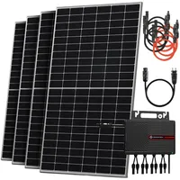 Solarway Balkonkraftwerk 2000W mit Envertech Wechselrichter Steckdose Komplettset 4x