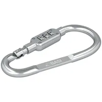 BASI 0006-0104-2600 Karabinerhaken - Aluminium eloxiert - 3-stellige Zahlenkombination