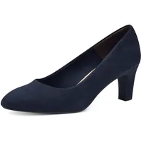TAMARIS Damen, Pumps mit Blockabsatz, blau, 40 EU