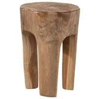 Massivmoebel24 | Hocker Teak Wurzel 30x30x40 natur lackiert UNIKA