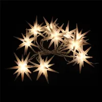 Lex Lichterkette Leuchtsterne Sternlichterkette Innen Batterie warmweiß
