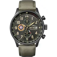 Avi-8 AV-4011-0E Hawker Hurricane Chronograph 42mm 5ATM - Grün/Grau