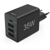 Hama Schnellladegerät 1x USB-C PD 3x USB-A Mini-Ladegerät 35W