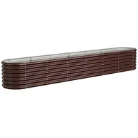 VidaXL Hochbeet Pulverbeschichteter Stahl 260x40x36 cm Braun