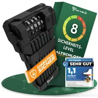 MIVELO Faltschloss mit Zahlencode & Carbonstahl-Kern 85cm - Bestseller,oft