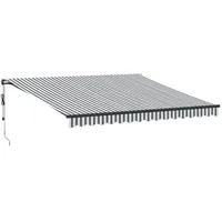 VidaXL Markise Automatisch Anthrazit und Weiß 400x350 cm