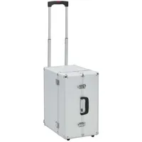 VidaXL Pilotenkoffer 47 x 39 x 27 cm Silbern