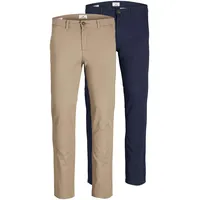 JACK & JONES Chinohose »SLIM FIT MARCO 2PCS«, (Packung,