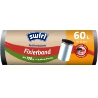 Swirl Swirl® Müllbeutel Reißfest, mit Fixierband, 60 Liter 4006508957613