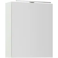 Nobilia Spiegelschrank , Weiß , Metall , 60x72x21 cm