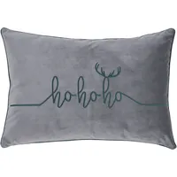 Done.® Dekokissen »Santa's Comming« Velourstoff Anthracite grau