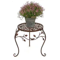 DanDiBo Ambiente DanDiBo Blumenhocker Metall Braun 35 cm Blumenständer