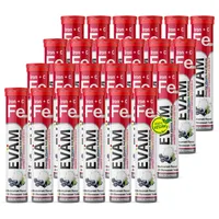 Eväm Eisen + Vitamin C Brausetabletten Geschmack Johannisbeere 24x